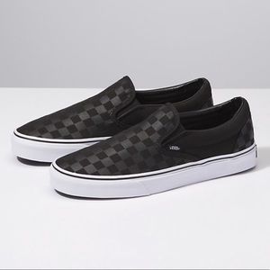 black checkered vans